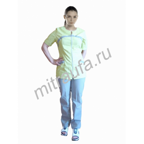 Костюм медицинский Марго+ (лайм)