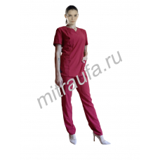 Костюм медицинский Вена Спандекс (бордо)